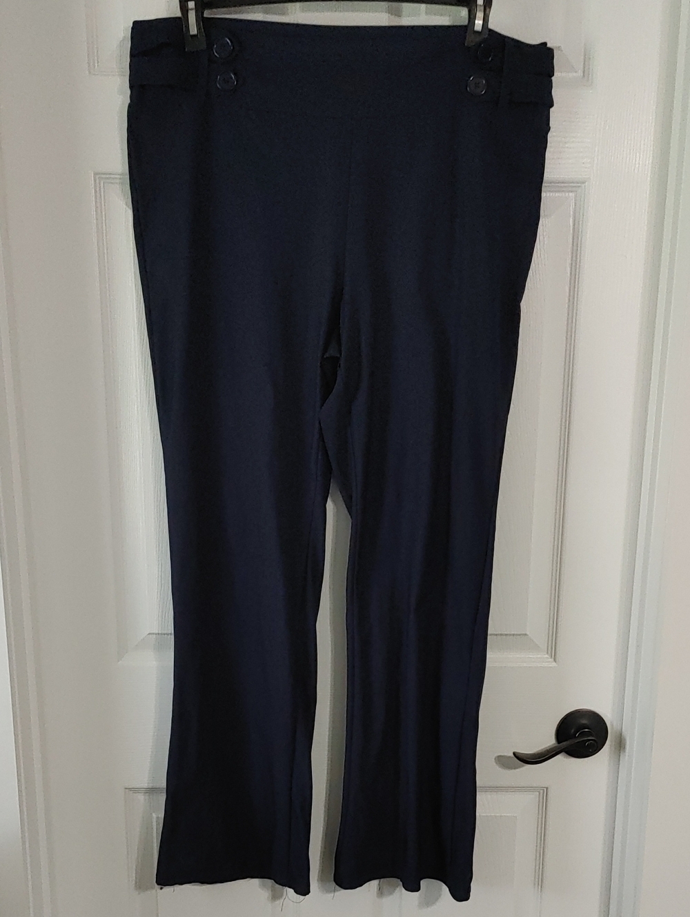 High-Waist Plus Size Pull-on Pants Workwear Trousers Size 2X Business Office